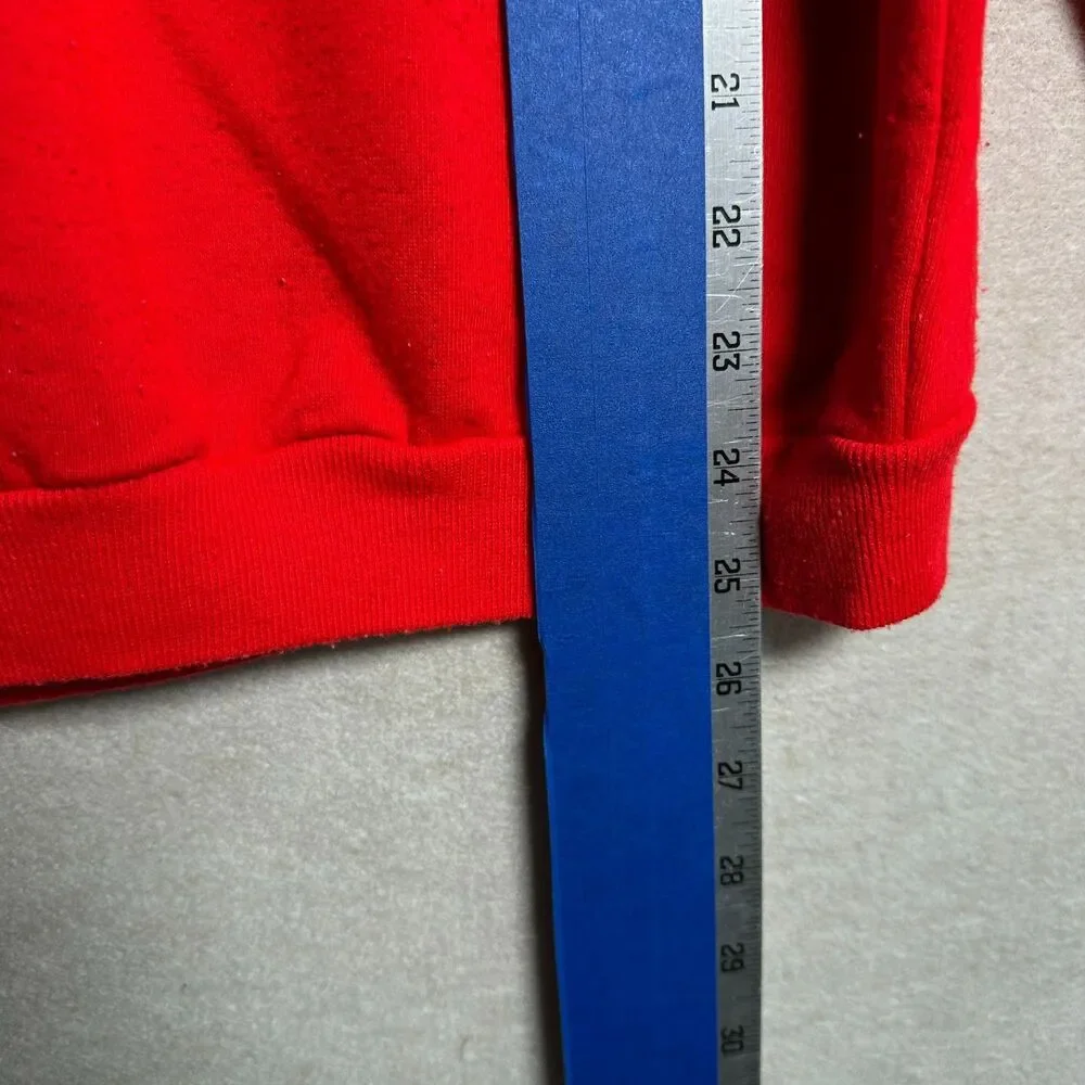 True Vintage 1980s Graphic Crewneck Seoul Rock And Roll Amazon Club Mens S Red